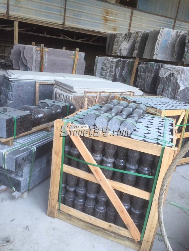 廣茂石業花崗巖產品 異形欄桿 線條 園林石材