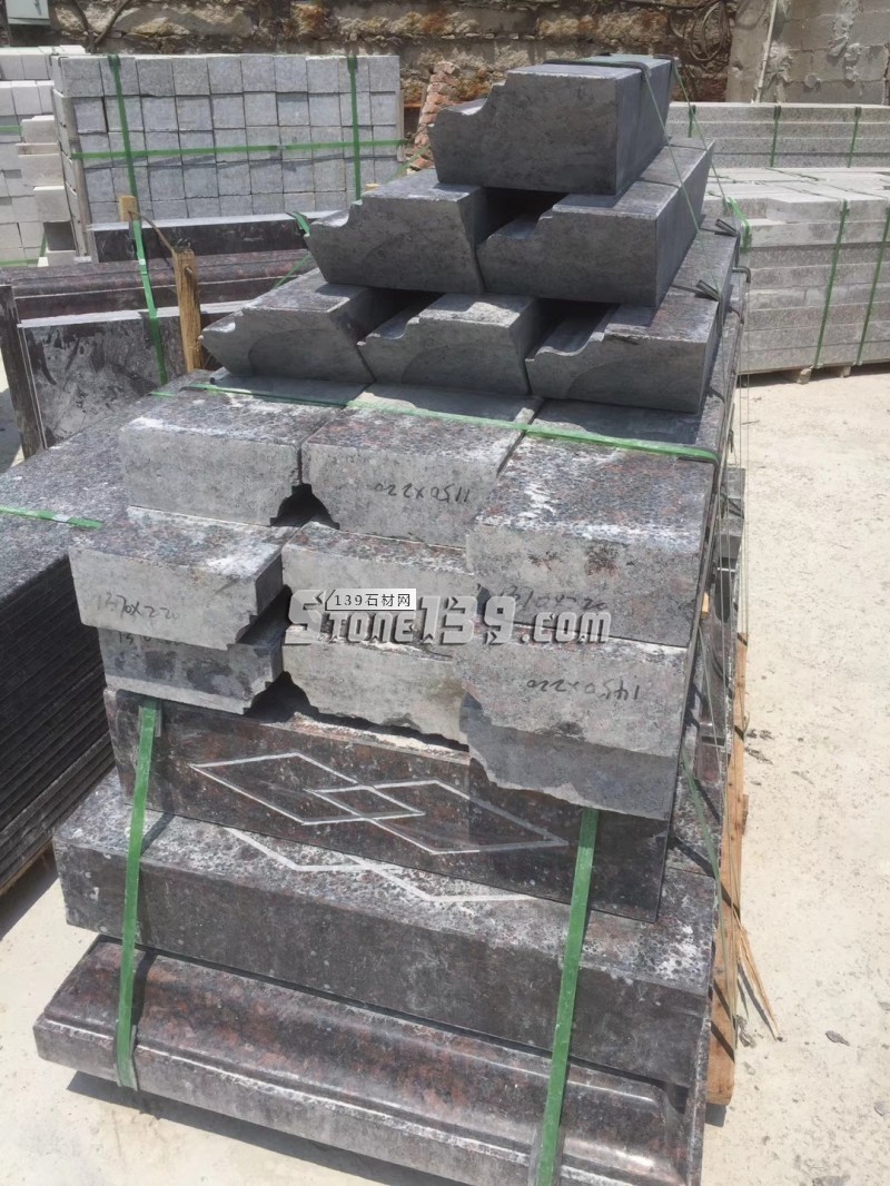 廣茂石業花崗巖產品 異形欄桿 線條 園林石材