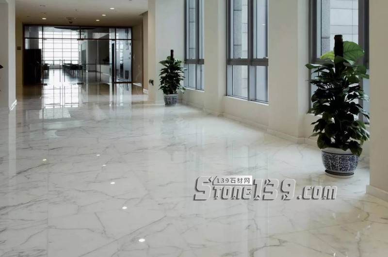 雪花白大理石經(jīng)典裝飾設(shè)計(jì)案例-感受奢華紋理之美