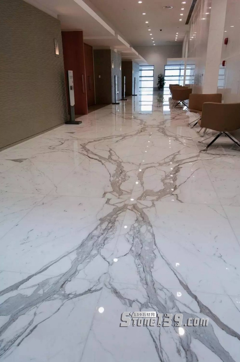 雪花白大理石經(jīng)典裝飾設(shè)計(jì)案例-感受奢華紋理之美
