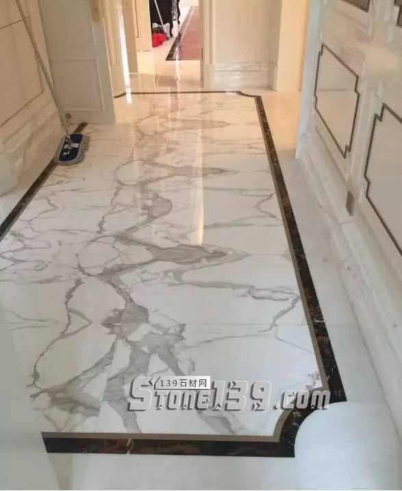 雪花白大理石經(jīng)典裝飾設(shè)計(jì)案例-感受奢華紋理之美