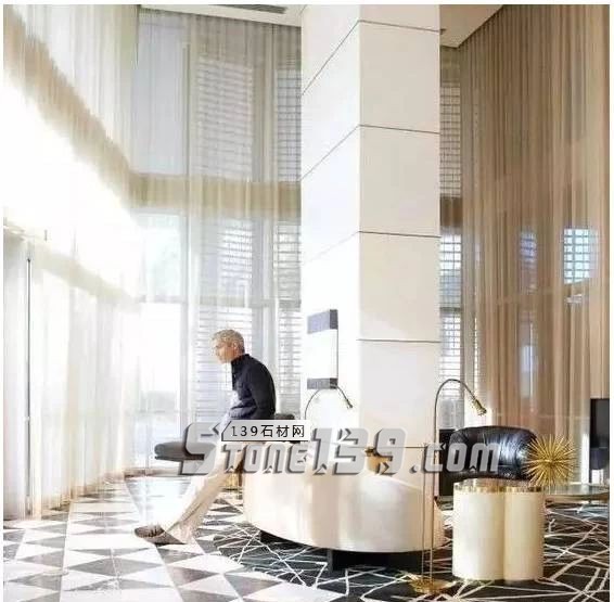 黑與白，經典的石材拼接藝術