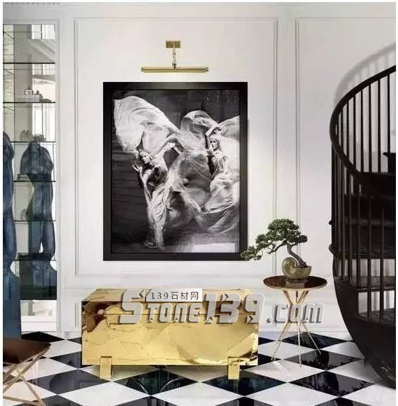 黑與白，經典的石材拼接藝術