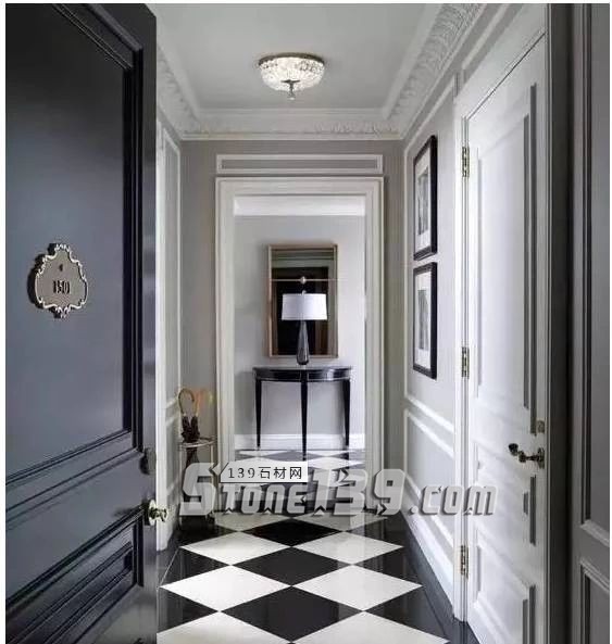 黑與白，經典的石材拼接藝術