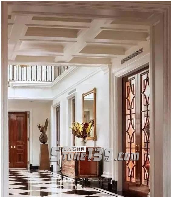 黑與白，經典的石材拼接藝術