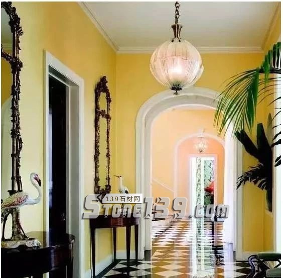 黑與白，經典的石材拼接藝術