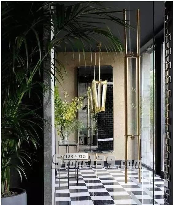 黑與白，經典的石材拼接藝術