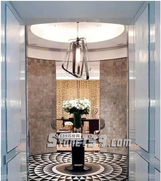 黑與白，經典的石材拼接藝術