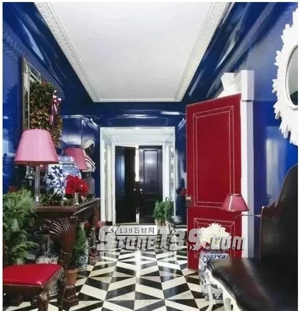 黑與白，經典的石材拼接藝術