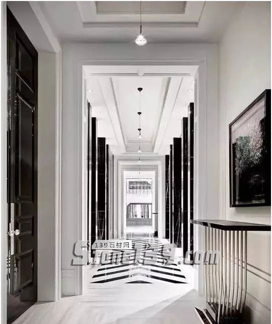 黑與白，經典的石材拼接藝術