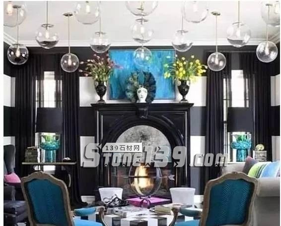 黑與白，經典的石材拼接藝術