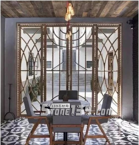 黑與白，經典的石材拼接藝術