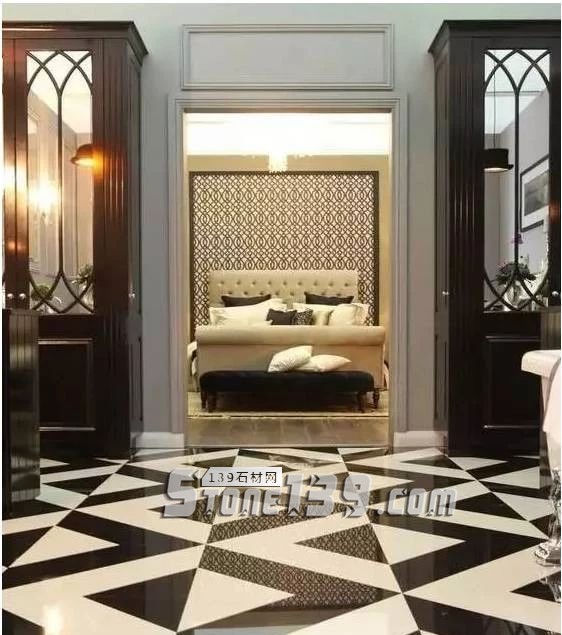 黑與白，經典的石材拼接藝術