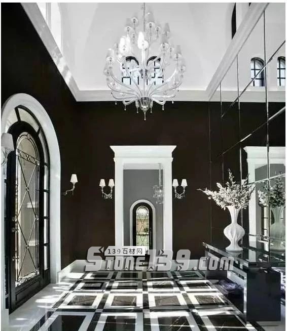 黑與白，經典的石材拼接藝術