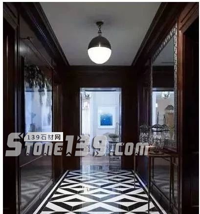 黑與白，經典的石材拼接藝術