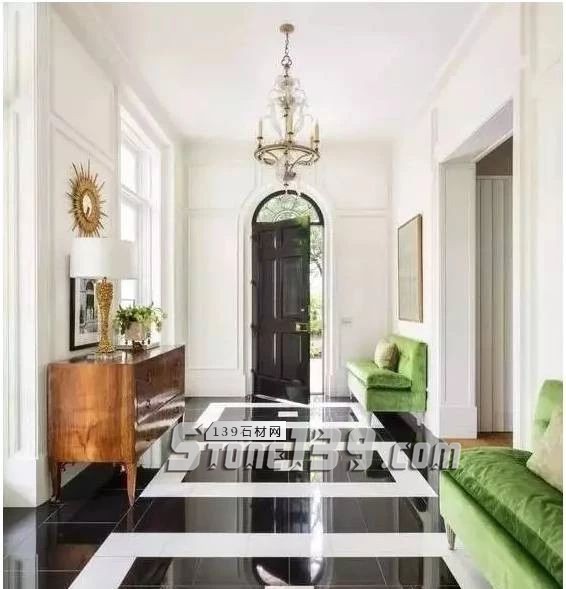 黑與白，經典的石材拼接藝術