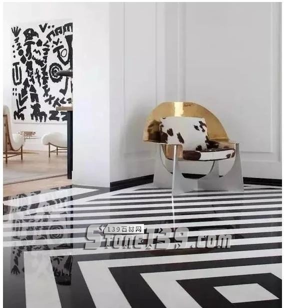 黑與白，經典的石材拼接藝術