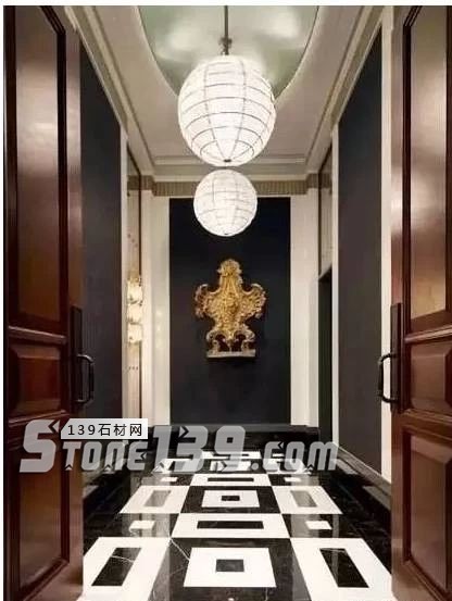 黑與白，經典的石材拼接藝術