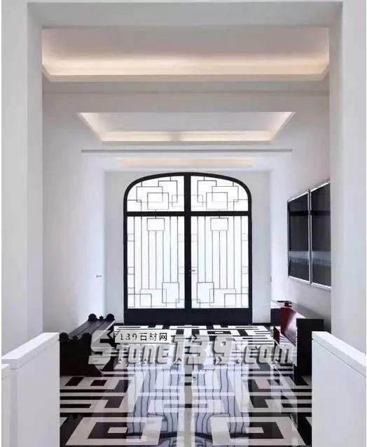 黑與白，經典的石材拼接藝術