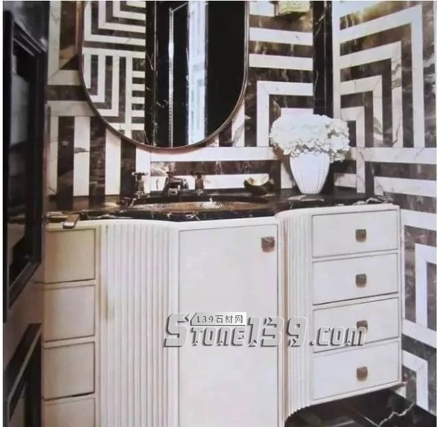 黑與白，經典的石材拼接藝術