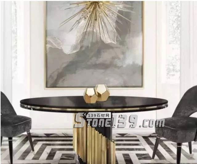 黑與白，經典的石材拼接藝術