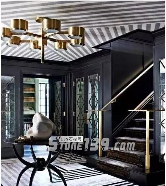 黑與白，經典的石材拼接藝術