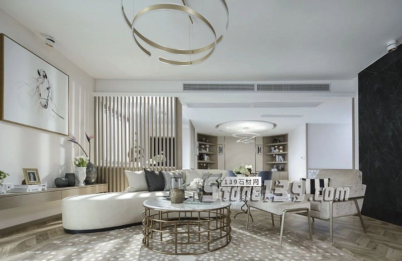 輕奢主義 | 大理石+黃銅鑲嵌設(shè)計裝飾應(yīng)用