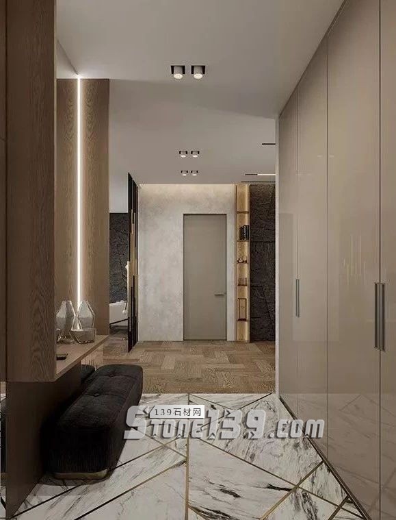 輕奢主義 | 大理石+黃銅鑲嵌設(shè)計裝飾應(yīng)用