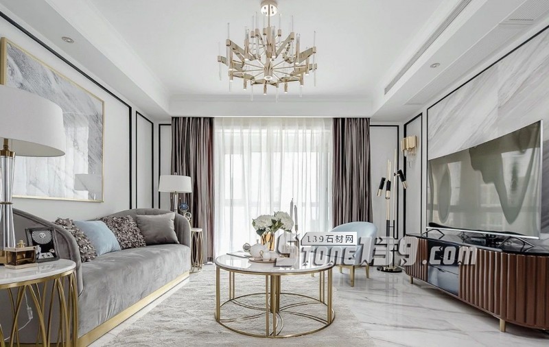 輕奢主義 | 大理石+黃銅鑲嵌設(shè)計裝飾應(yīng)用