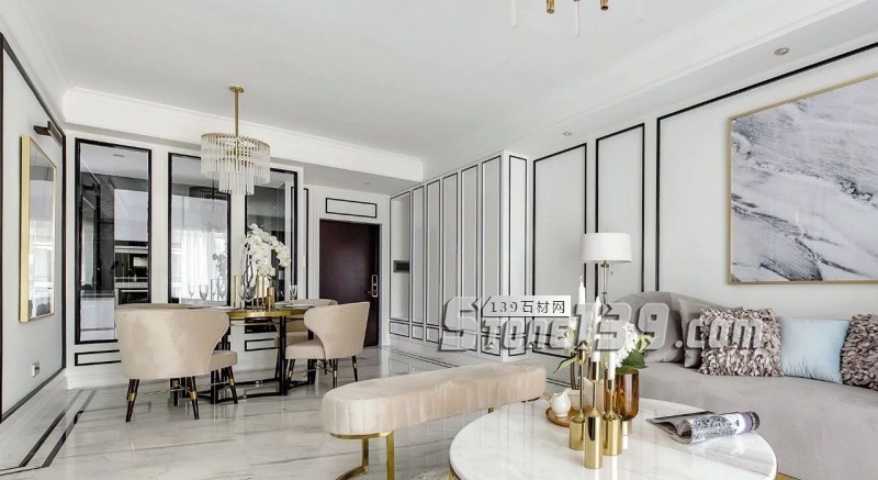 輕奢主義 | 大理石+黃銅鑲嵌設(shè)計裝飾應(yīng)用