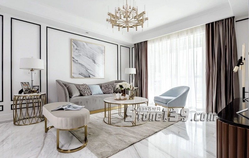 輕奢主義 | 大理石+黃銅鑲嵌設(shè)計裝飾應(yīng)用