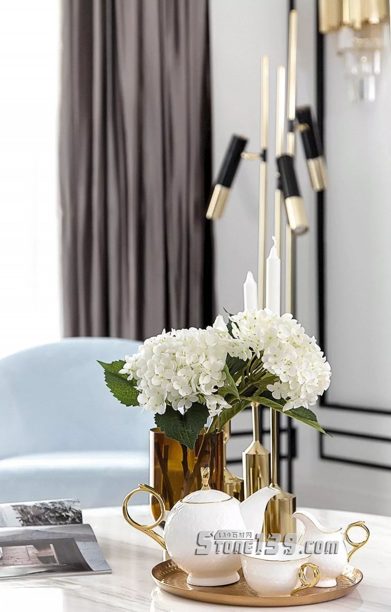 輕奢主義 | 大理石+黃銅鑲嵌設(shè)計裝飾應(yīng)用