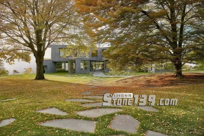 創意景觀設計,石材嵌草鋪裝惹人醉