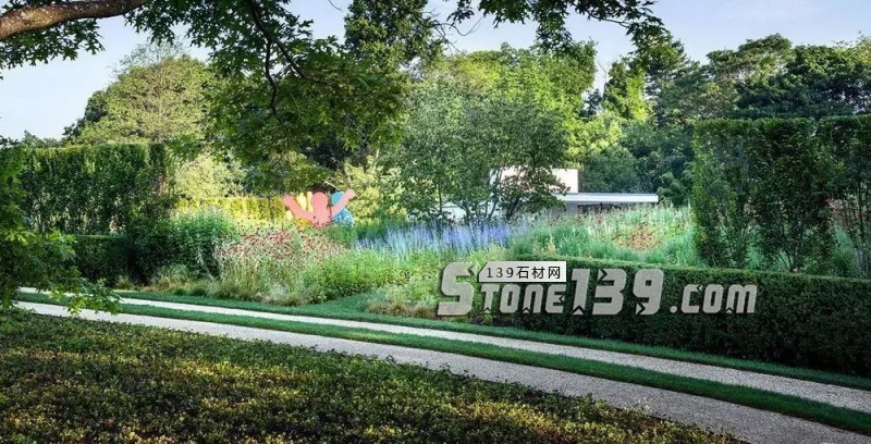 創意景觀設計,石材嵌草鋪裝惹人醉