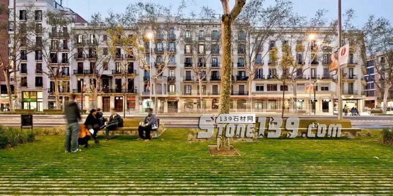 創意景觀設計,石材嵌草鋪裝惹人醉