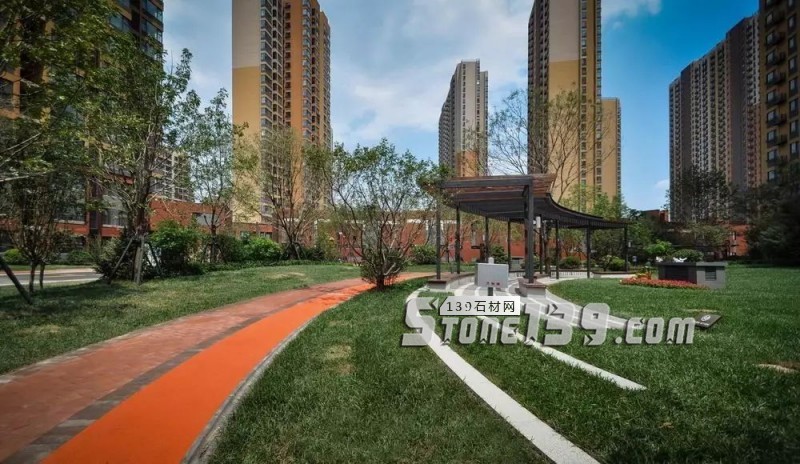 創意景觀設計,石材嵌草鋪裝惹人醉