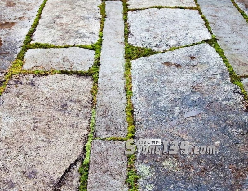 創意景觀設計,石材嵌草鋪裝惹人醉