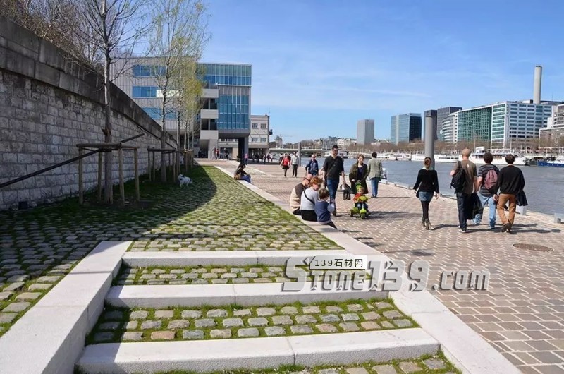 創意景觀設計,石材嵌草鋪裝惹人醉