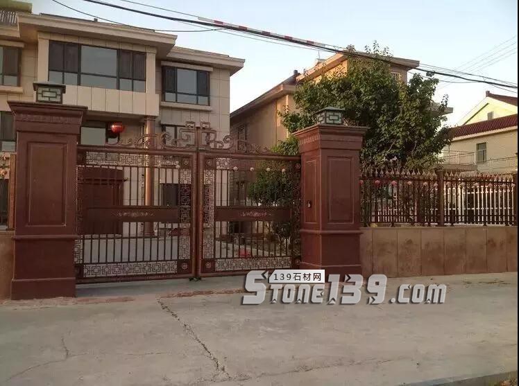 石材別墅大門 庭院石材大門柱實(shí)例拍攝欣賞 別墅庭院大門石材