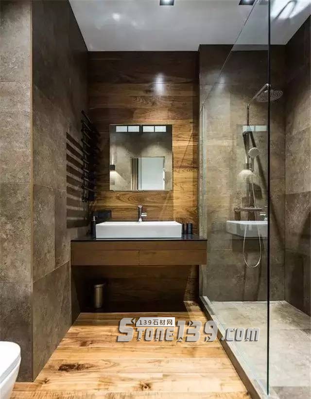 衛生間裝石材要這樣用 干濕分離效果好