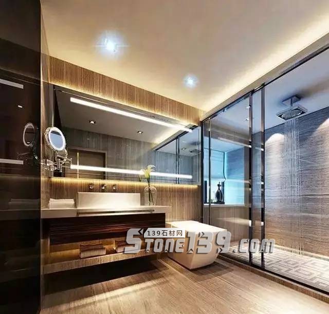 衛生間裝石材要這樣用 干濕分離效果好