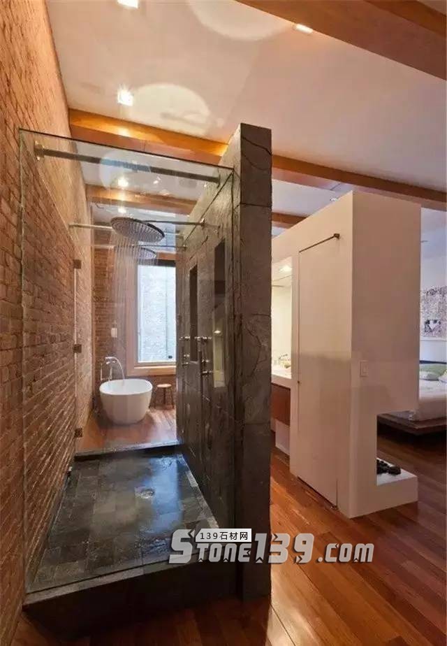 衛生間裝石材要這樣用 干濕分離效果好