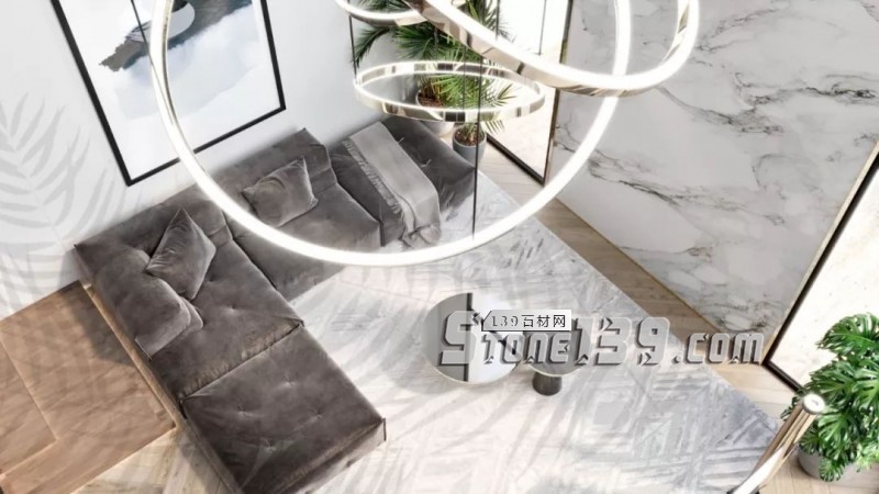 大理石與金屬搭配的裝飾 感受下自然現代風