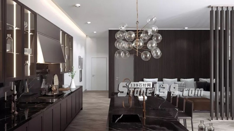 大理石與金屬搭配的裝飾 感受下自然現代風