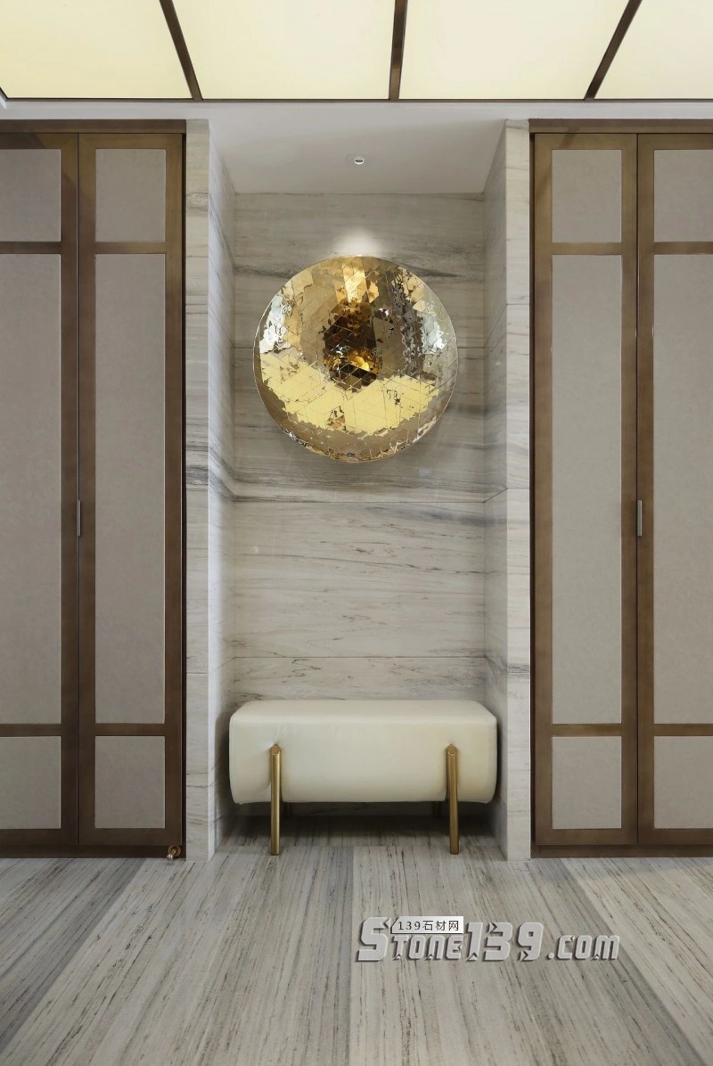 淺色大理石+黃銅，輕奢別墅裝飾 有質感有品味的生活