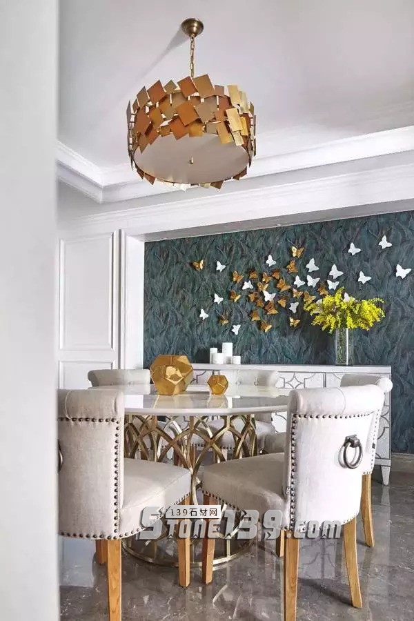 大理石+金屬，輕奢風(fēng)的最佳cp