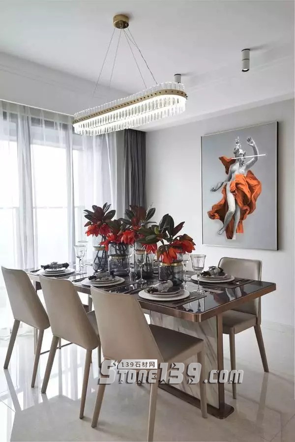 大理石+金屬，輕奢風(fēng)的最佳cp