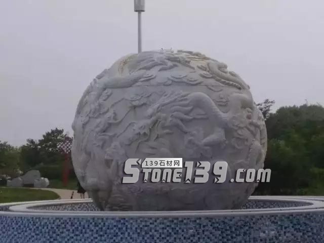 石雕龍球、圓球及浮雕