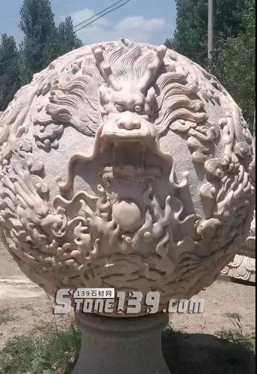 石雕龍球、圓球及浮雕