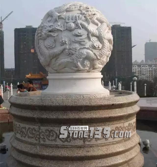 石雕龍球、圓球及浮雕